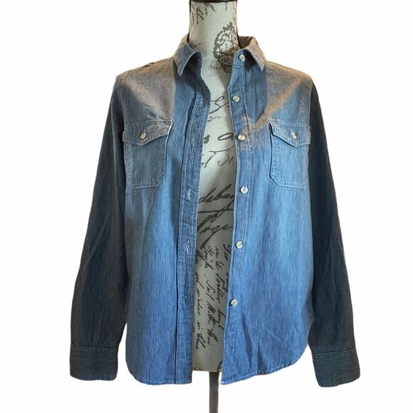 Universal thread striped long sleeve labette denim - Picture 4 of 7